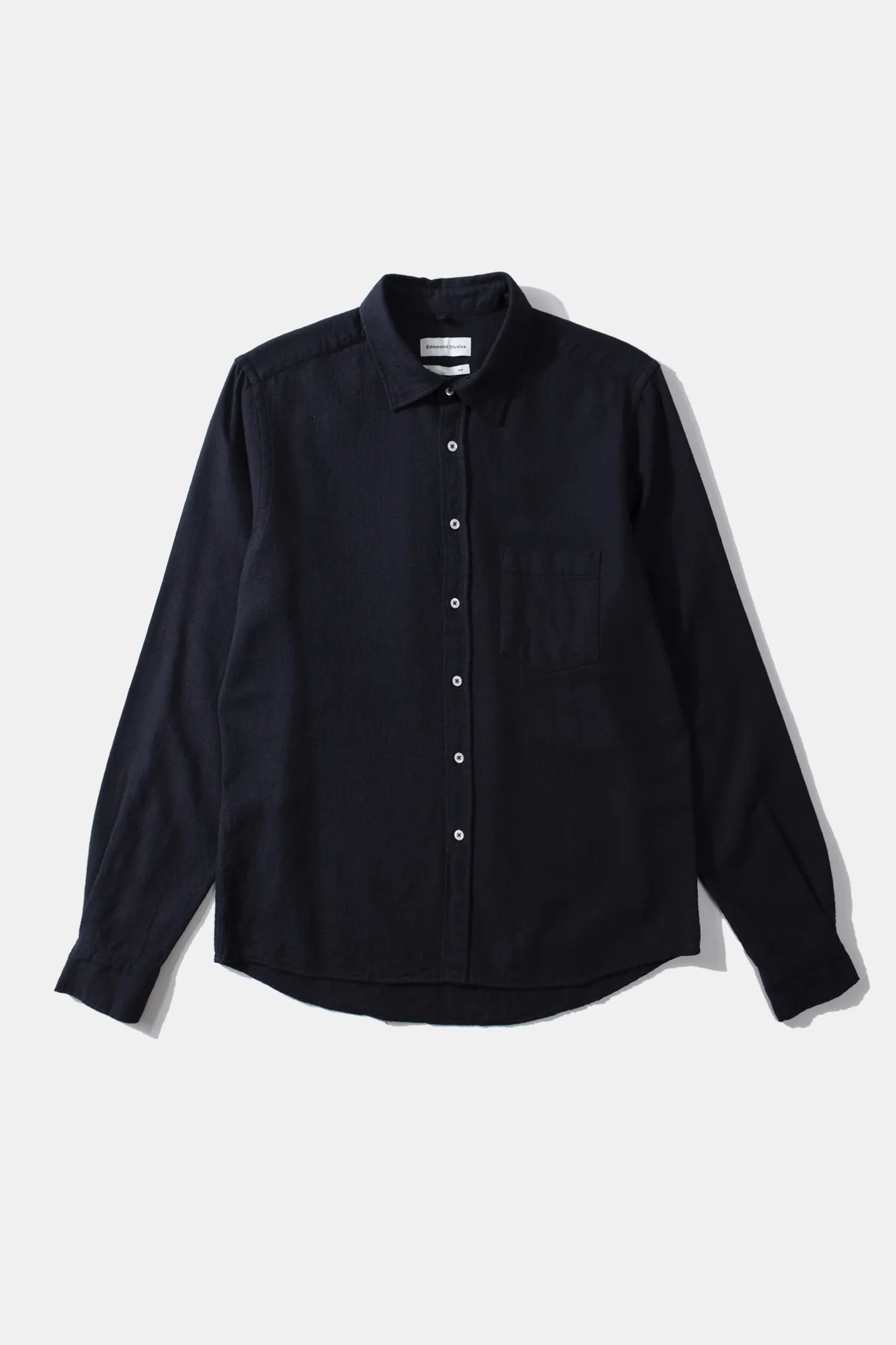 Edmmond Studios Adam Shirt Plain Navy | Men Shirts