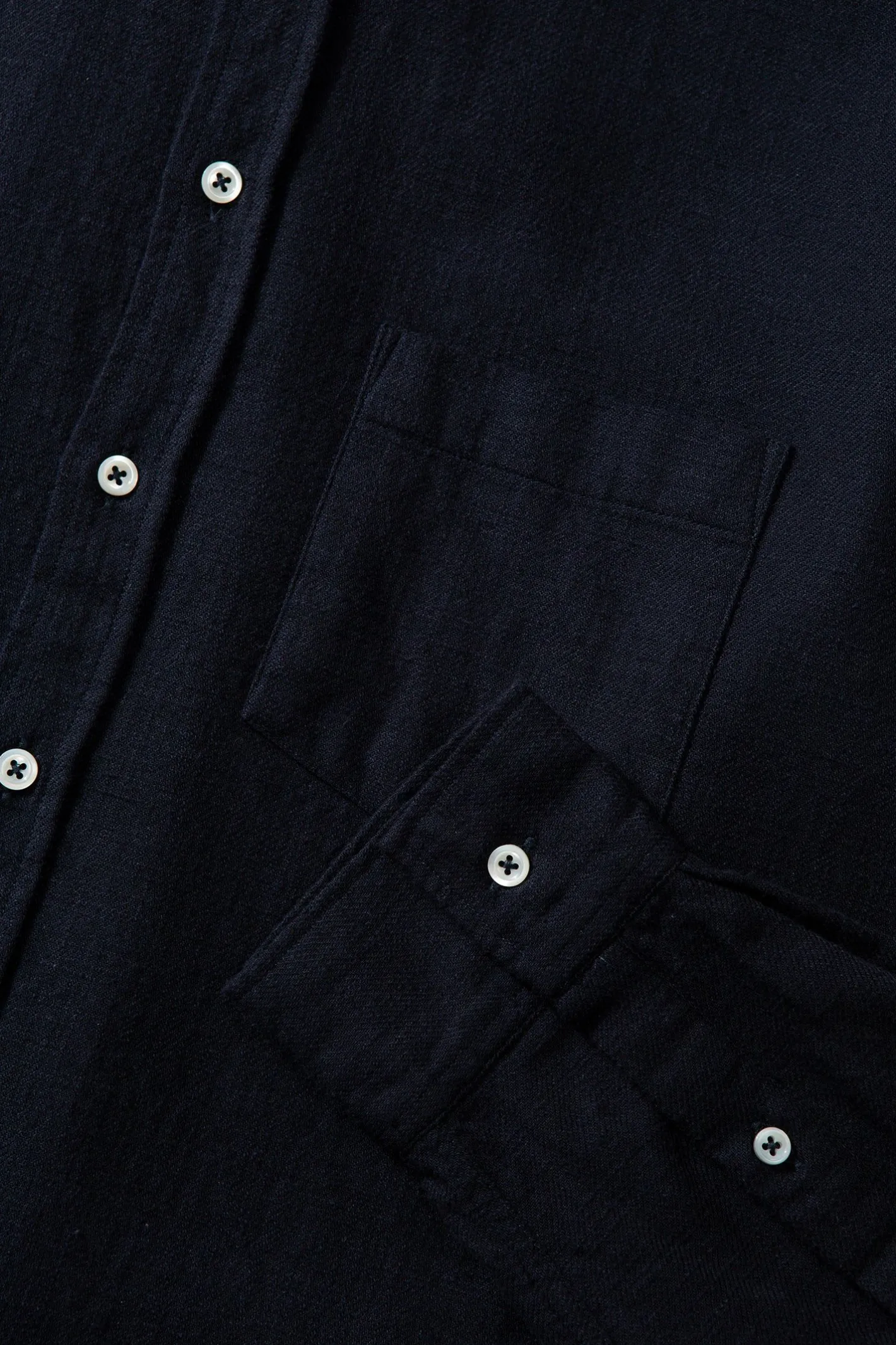 Edmmond Studios Adam Shirt Plain Navy | Men Shirts