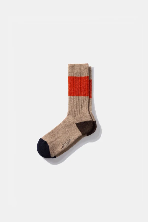 Edmmond Studios Archer Socks Plain Beige | Men Accessories