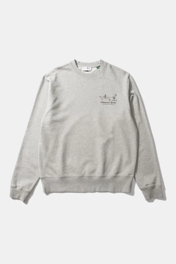 Edmmond Studios Calypso Sw Plain Grey Melange | Men Sweatshirts