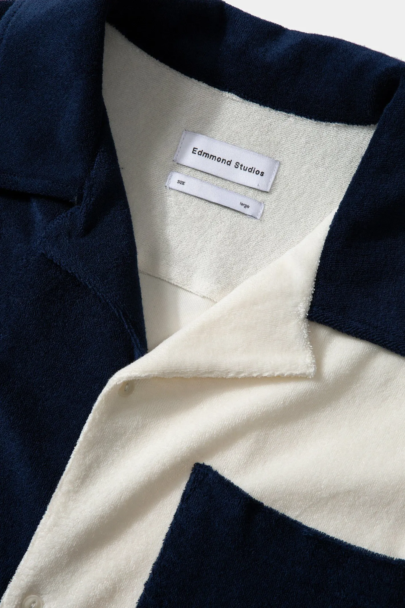 Edmmond Studios Colour Block Terry Shirt | Men Shirts