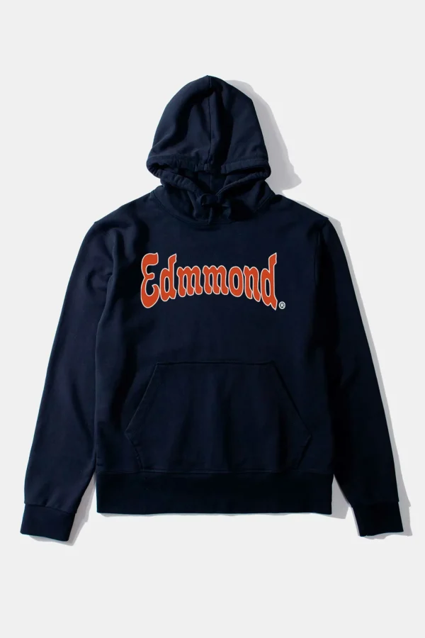 Edmmond Studios Curly Hoodie Plain Navy | Men Sweatshirts