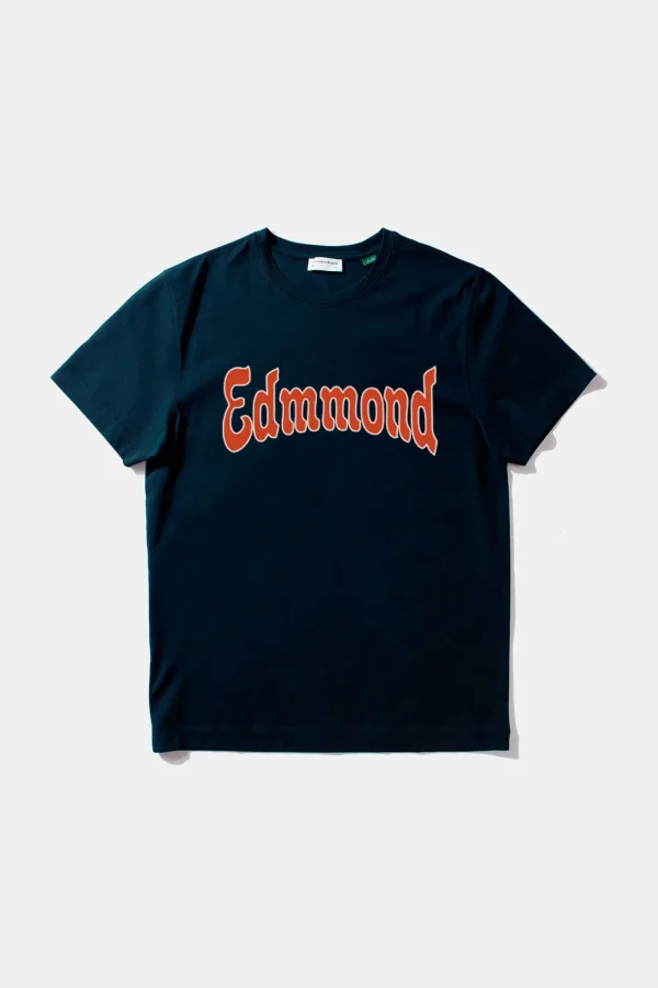 Edmmond Studios Curly Plain Navy | Men T-Shirts