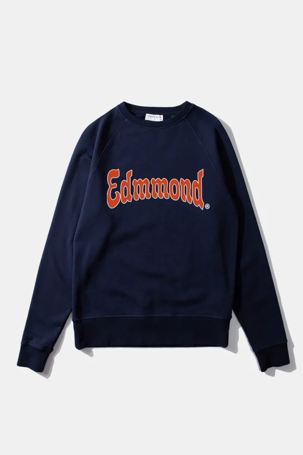 Edmmond Studios Curly Sw Plain Navy | Men Sweatshirts