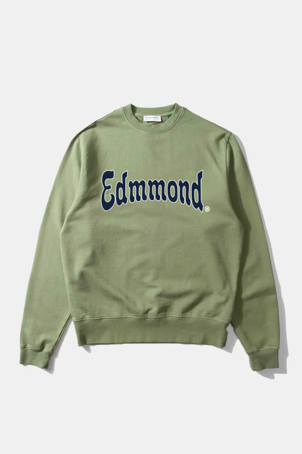 Edmmond Studios Curly Sw Plain Olive | Men Sweatshirts