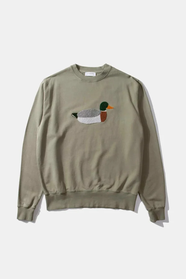 Edmmond Studios Duck Hunt Plain Olive | Men Sweatshirts