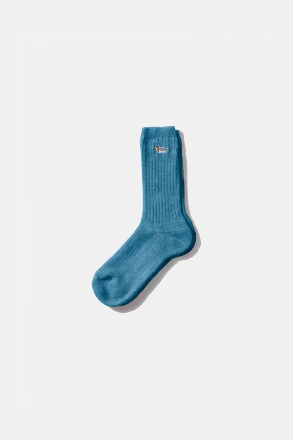 Edmmond Studios Duck Socks Plain Aqua | Men Accessories