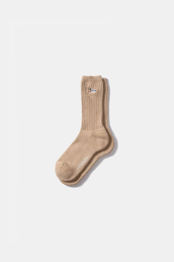 Edmmond Studios Duck Socks Plain Tan | Men Accessories