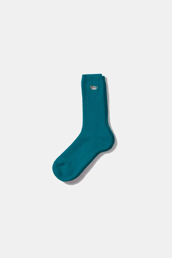 Edmmond Studios Duck Socks Plain Turquoise | Men Accessories