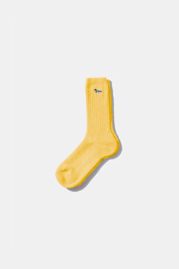 Edmmond Studios Duck Socks Plain Yellow | Men Accessories