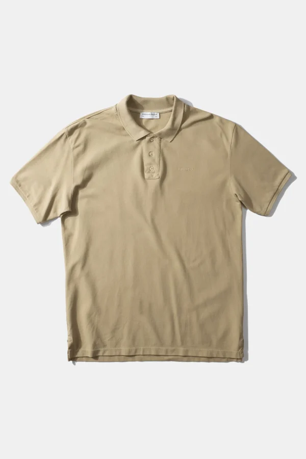 Edmmond Studios Ferry Polo Plain Tan | Men Polos