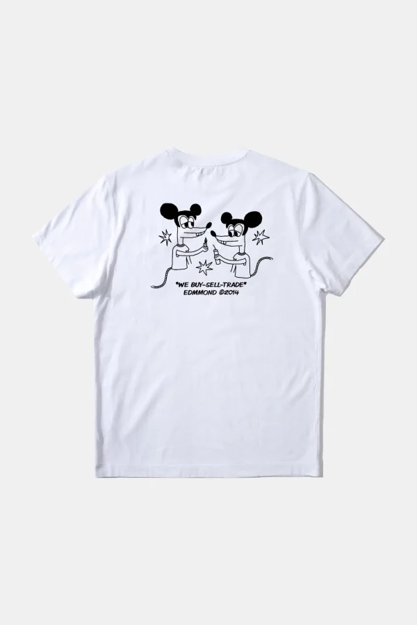 Edmmond Studios Global Entertainment Plain White | Men T-Shirts