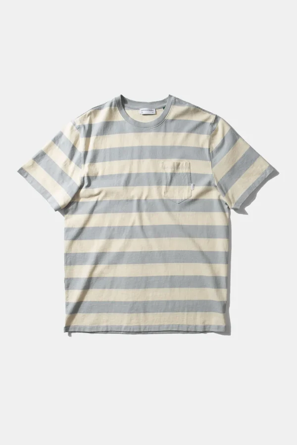Edmmond Studios Harold Stripes Plain Grey | Men T-Shirts