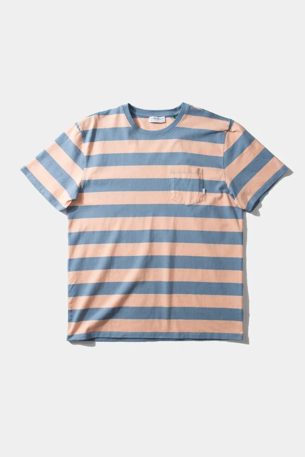 Edmmond Studios Harold Stripes Plain Steel | Men T-Shirts