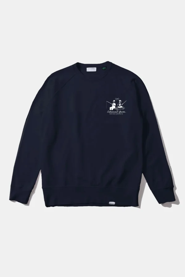 Edmmond Studios Hooked Plain Navy | Men Sweatshirts