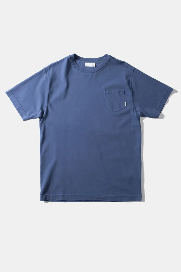 Edmmond Studios Hugo Tee Plain Blue | Men T-Shirts
