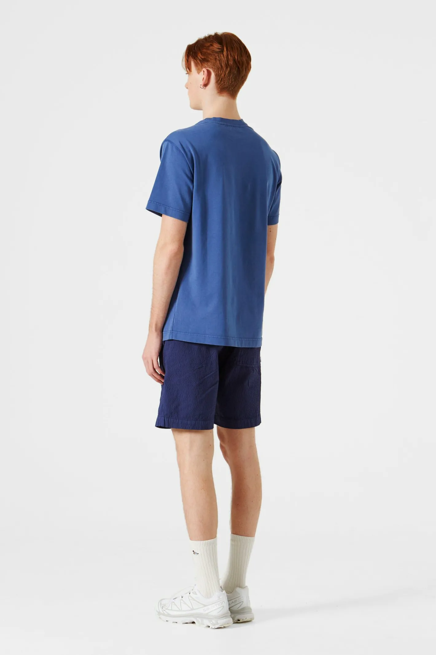 Edmmond Studios Hugo Tee Plain Blue | Men T-Shirts