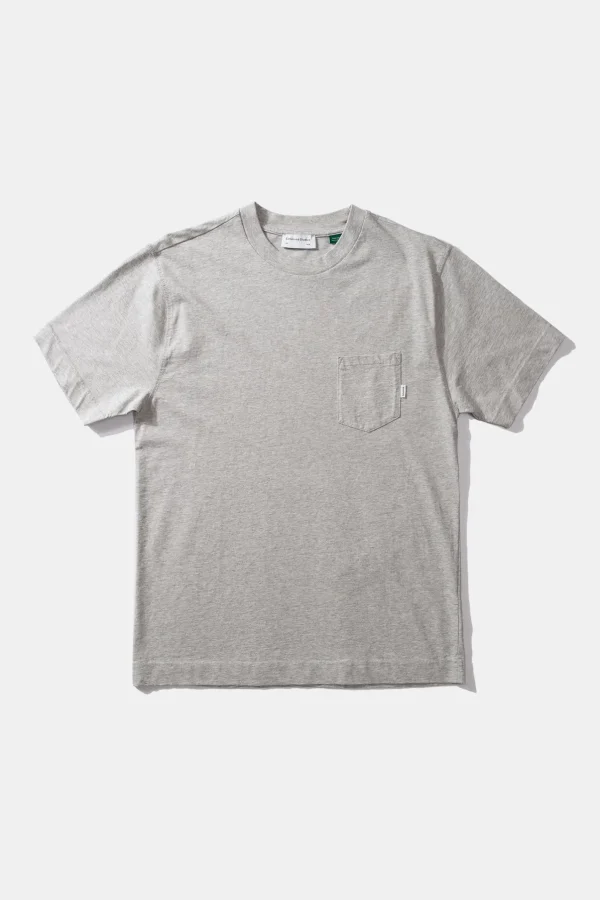 Edmmond Studios Hugo Tee Plain Grey Melange | Men T-Shirts