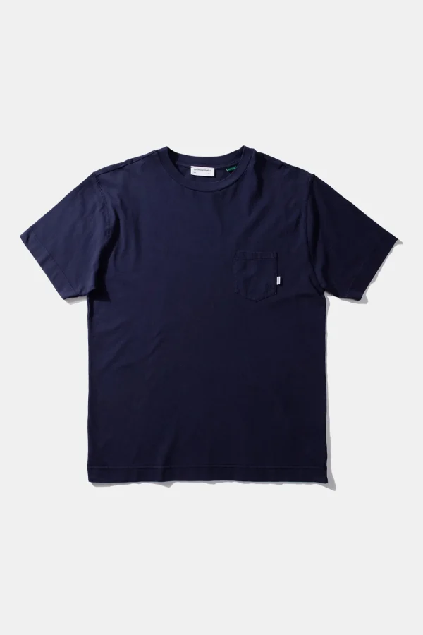 Edmmond Studios Hugo Tee Plain Navy | Men T-Shirts