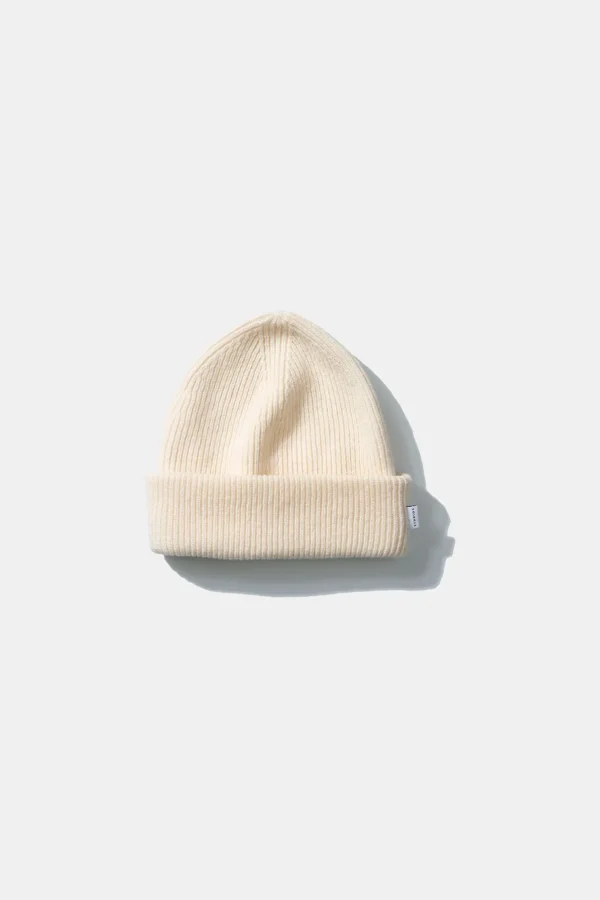 Edmmond Studios Knit Beanie Plain Beige | Men Accessories