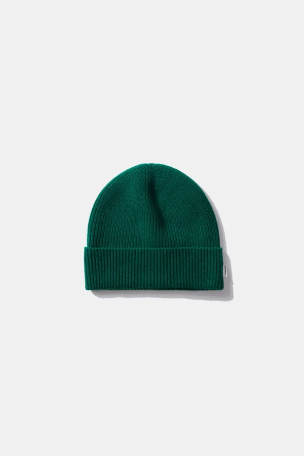 Edmmond Studios Knit Beanie Plain Green | Men Accessories