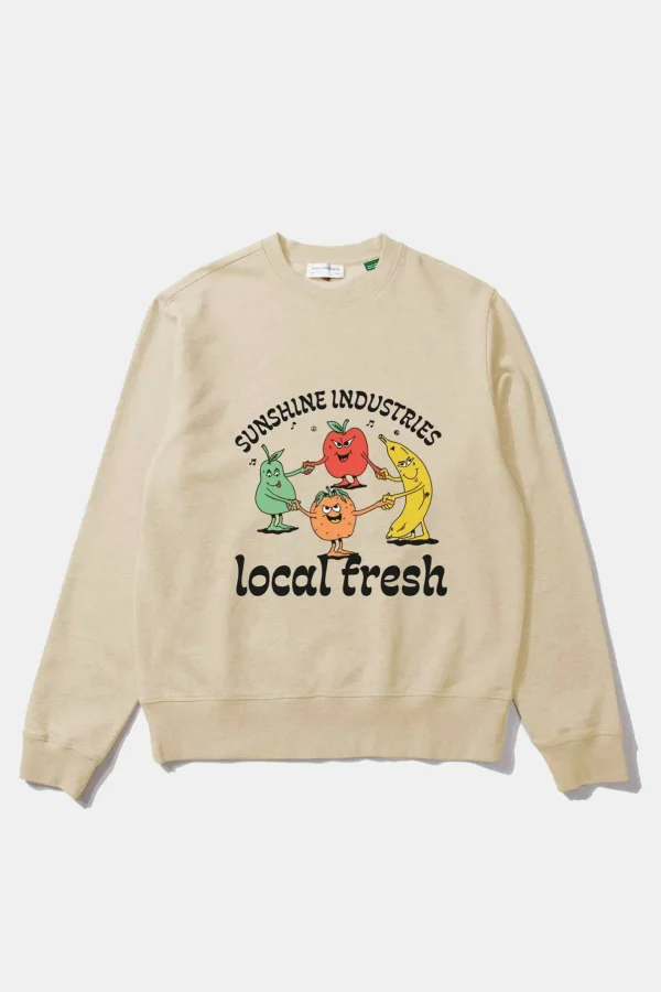 Edmmond Studios Local Fresh Sw Plain Tan | Men Sweatshirts