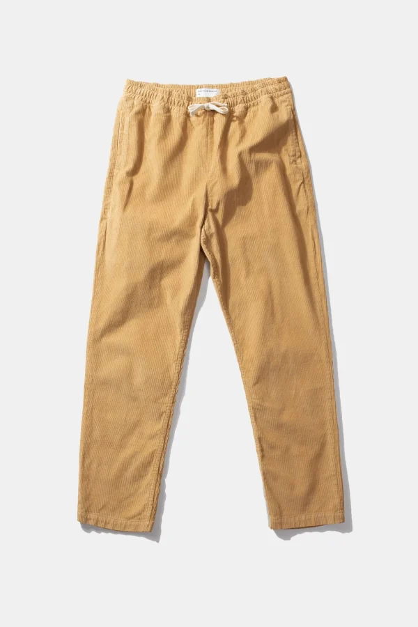 Edmmond Studios Marvin Pants Cord Plain Caramel | Men Trousers