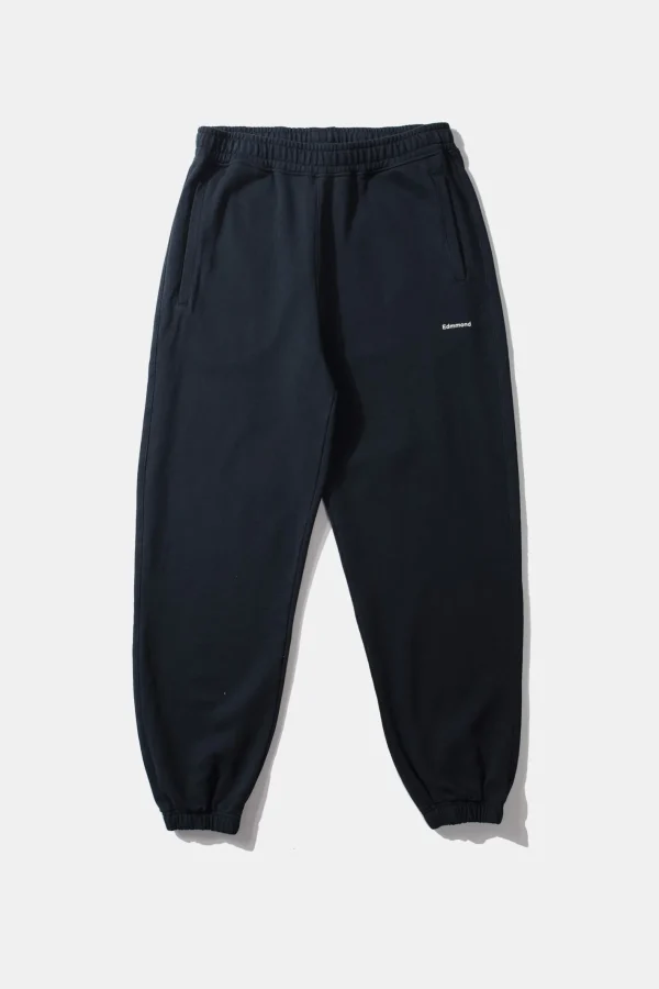 Edmmond Studios Mini Logo Pants Plain Navy | Men Trousers