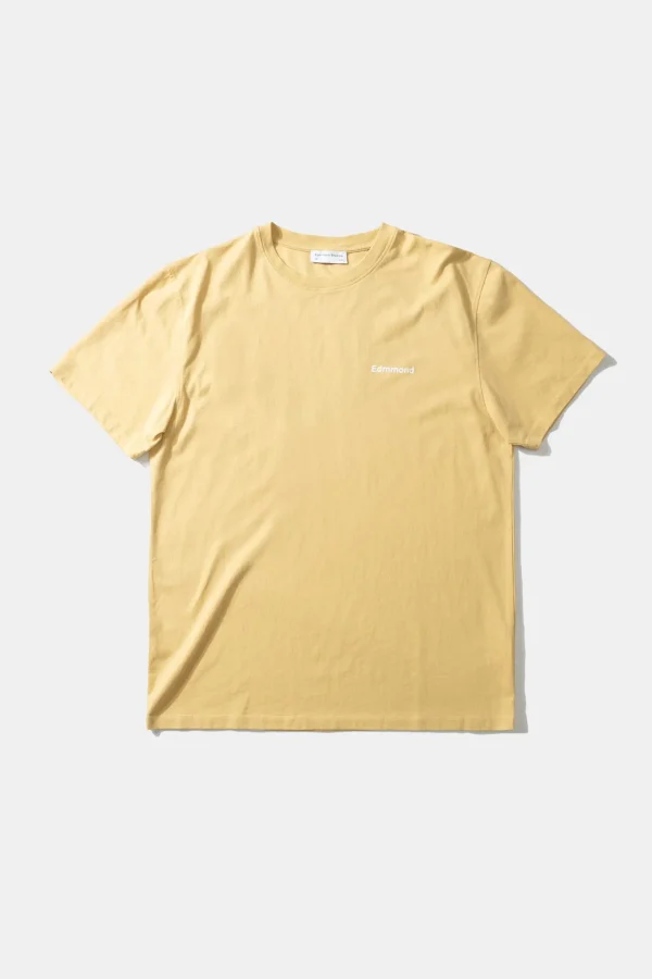 Edmmond Studios Mini Logo Plain Light Yellow | Men T-Shirts