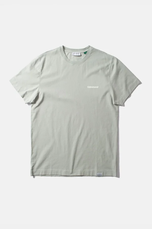Edmmond Studios Mini Logo Plain Sage Green | Men T-Shirts
