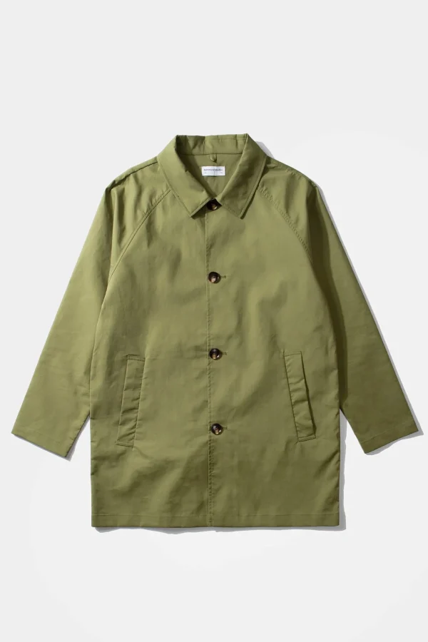 Edmmond Studios Morning Coat Plain Olive | Men Outerwear
