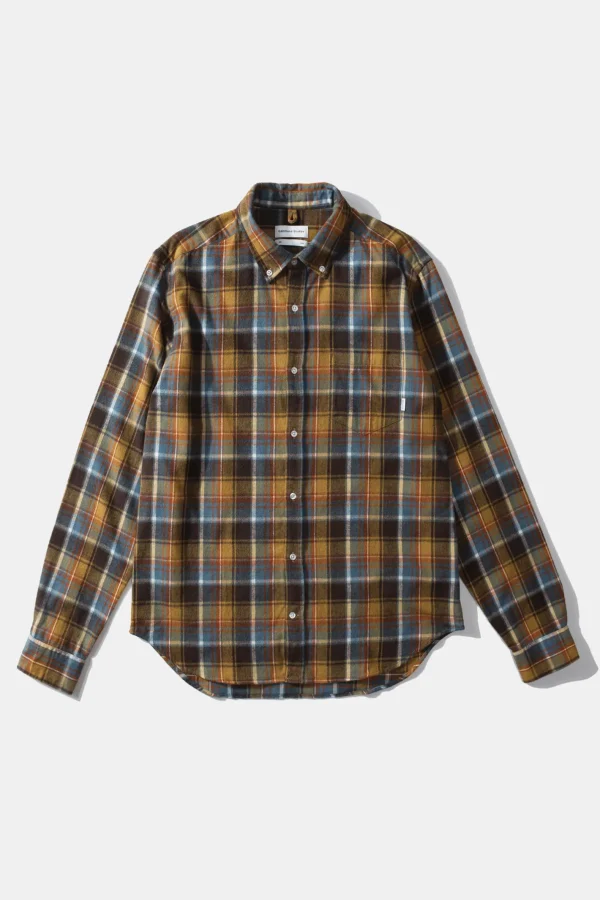 Edmmond Studios Mulber Shirt Plain Mustard | Men Shirts