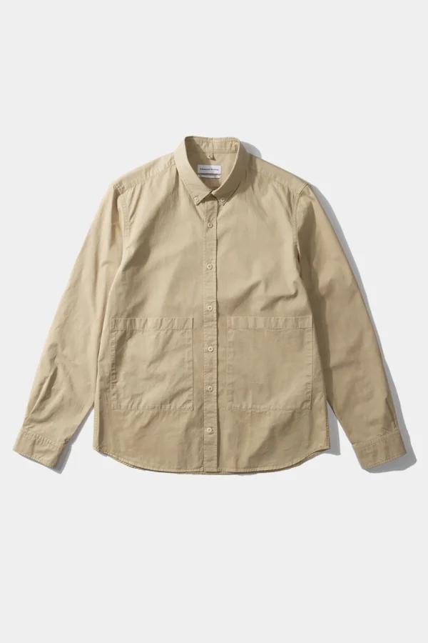 Edmmond Studios Muse Shirt Plain Tan | Men Shirts