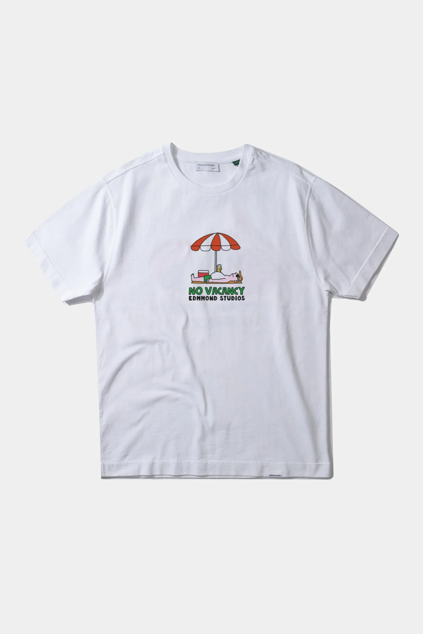 Edmmond Studios No Vacancy Umbrella Plain White | Men T-Shirts