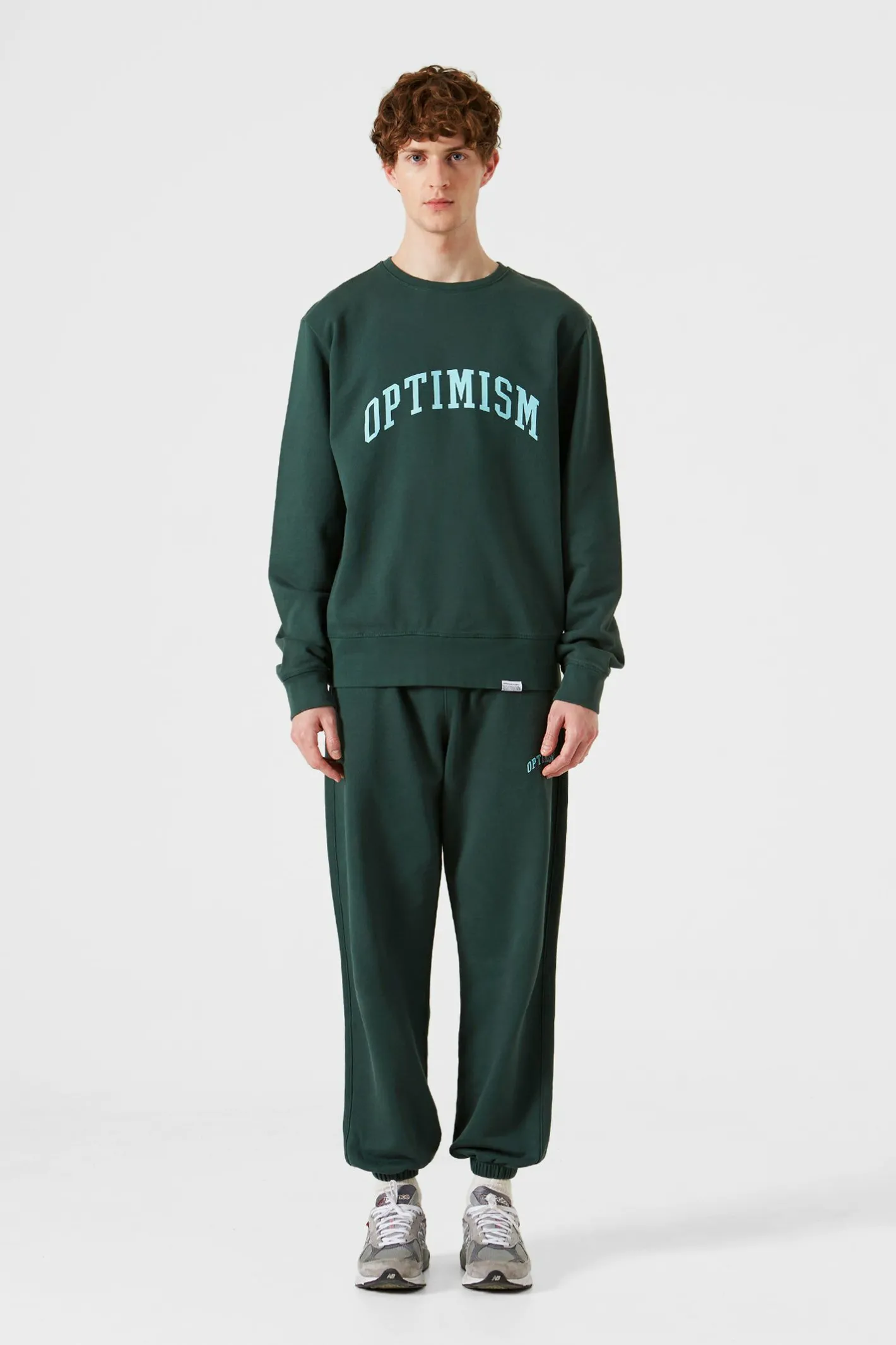 Edmmond Studios Optimism Plain Dk Green | Men Sweatshirts