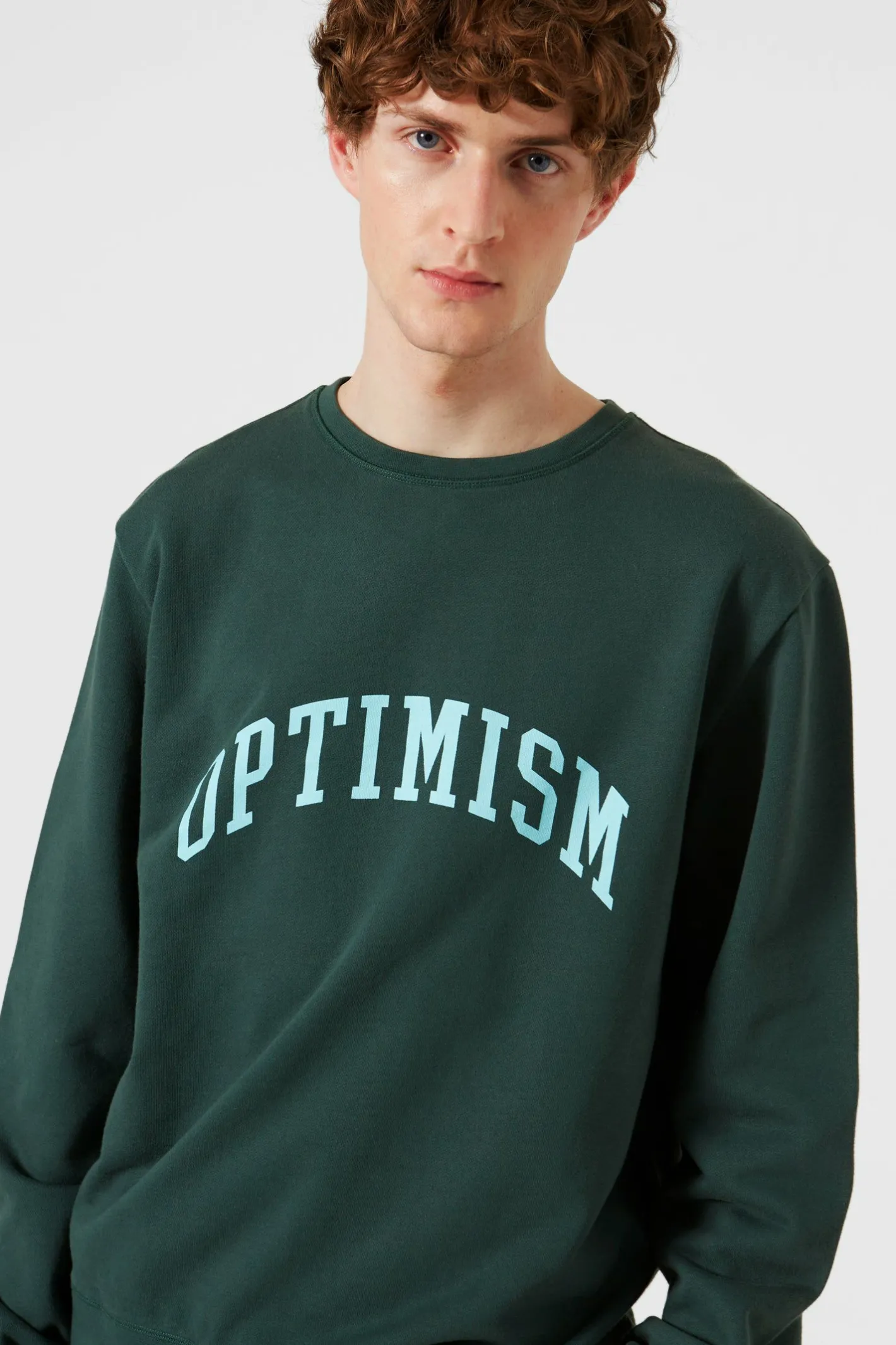 Edmmond Studios Optimism Plain Dk Green | Men Sweatshirts