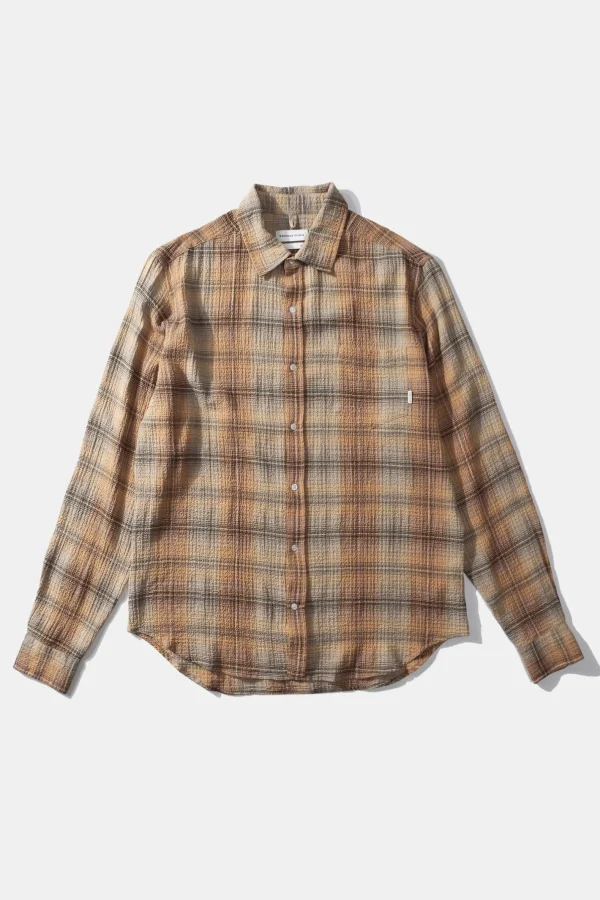 Edmmond Studios Orson Shirt Plain Orange | Men Shirts