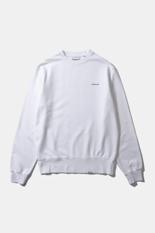 Edmmond Studios Out Of Routine Plain White | Men Sweatshirts