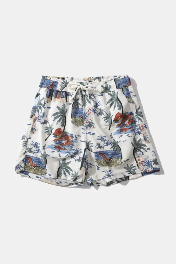 Edmmond Studios Paradise Classic Plain Off White | Men Swimwear