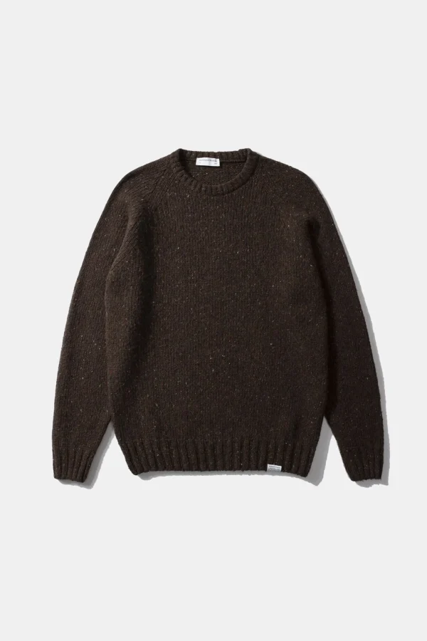 Edmmond Studios Paris Sweater Plain Brown | Men Knitwear