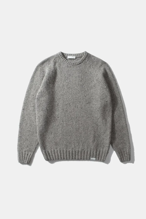 Edmmond Studios Paris Sweater Plain Grey | Men Knitwear