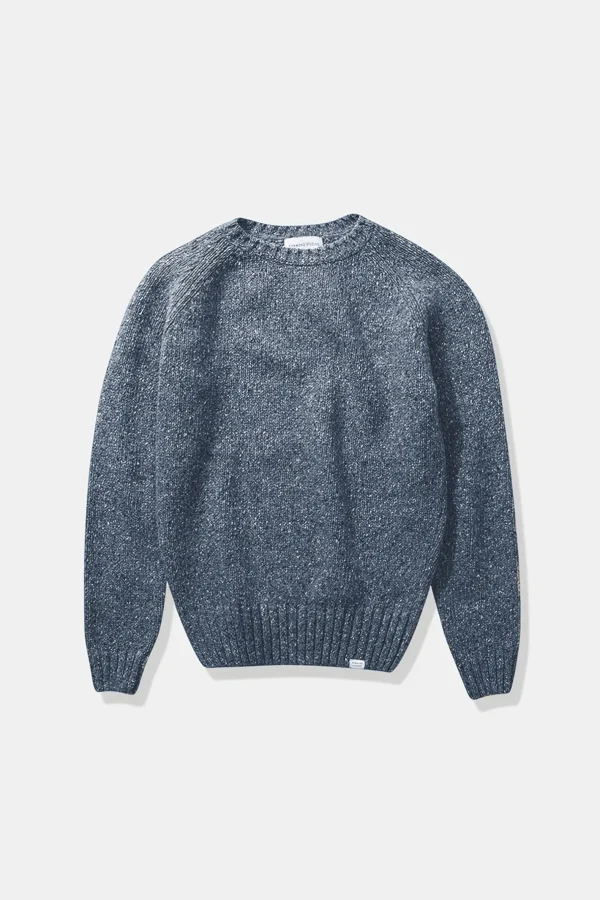 Edmmond Studios Paris Sweater Plain Steel | Men Knitwear