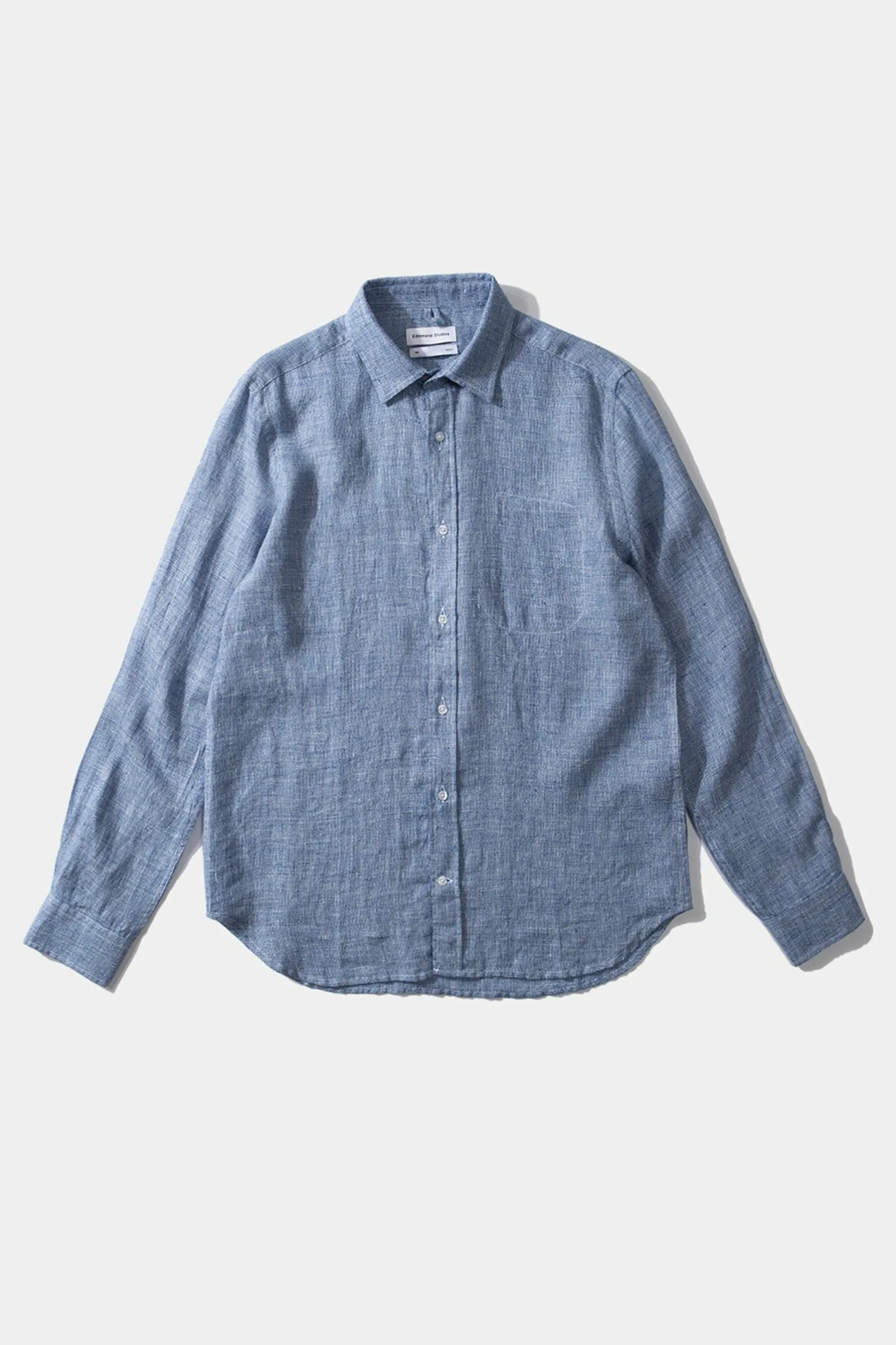 Edmmond Studios Port Shirt Plain Blue | Men Shirts