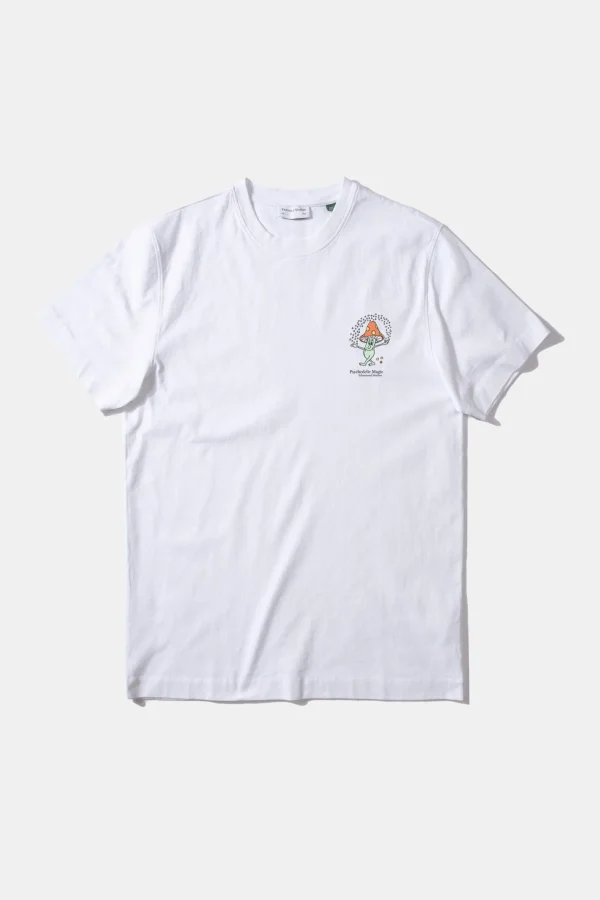 Edmmond Studios Psychedelic Magic Plain White | Men T-Shirts