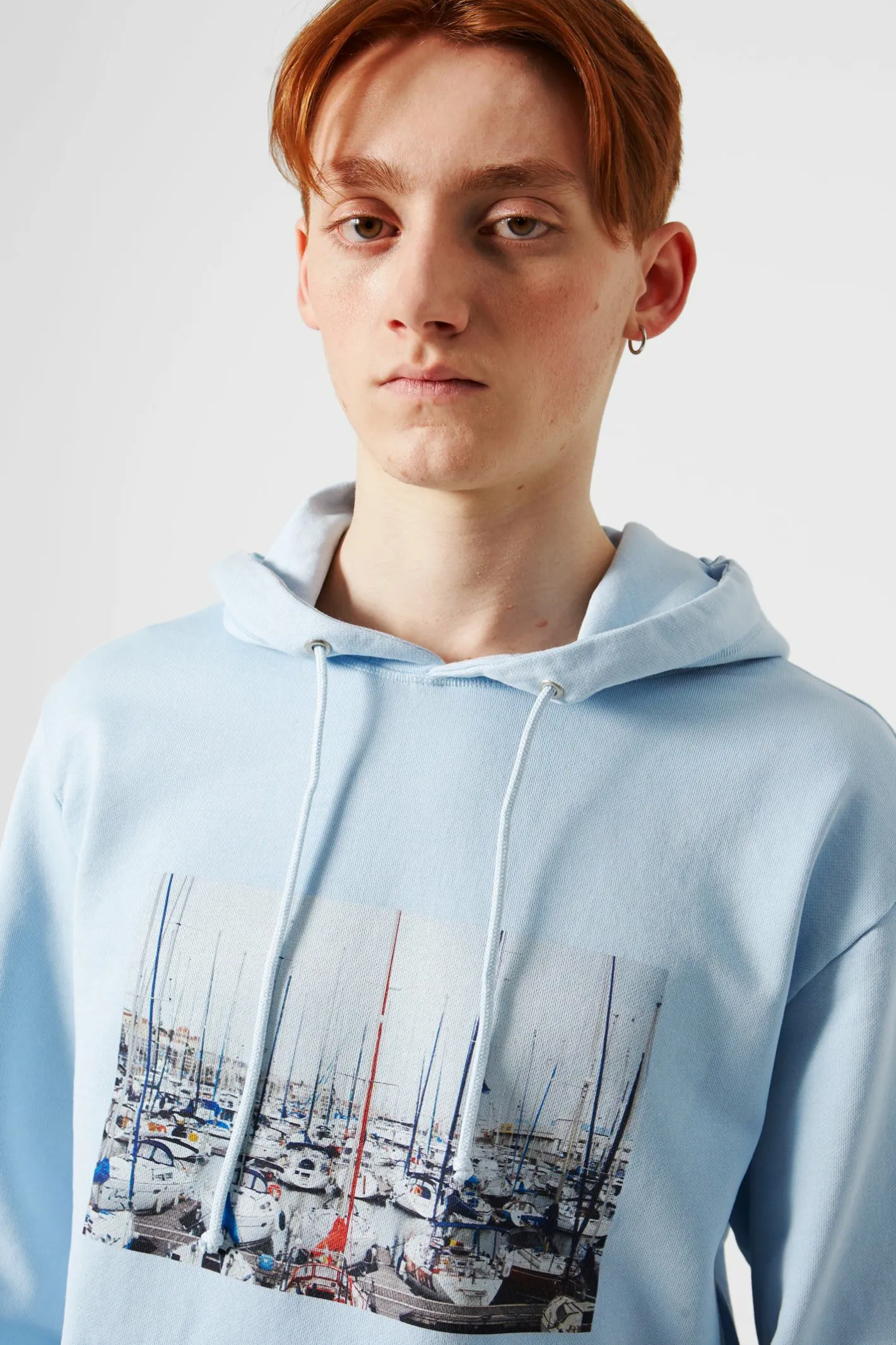 Edmmond Studios Quay Plain Light Blue | Men Sweatshirts