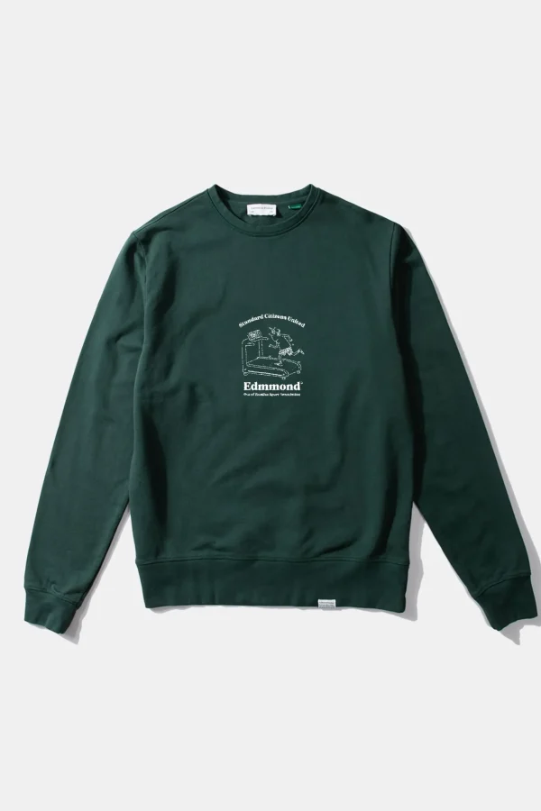 Edmmond Studios Runner Plain Dk Green | Men Sweatshirts