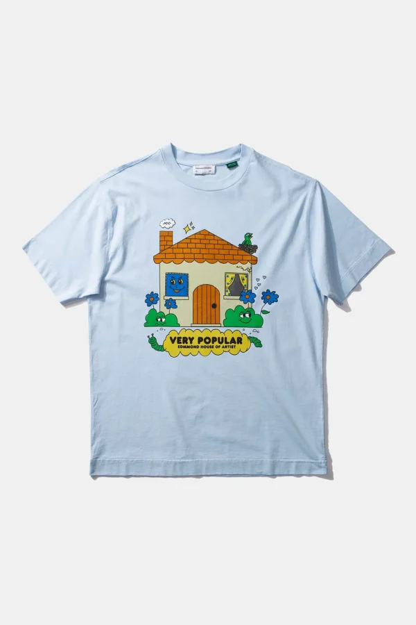 Edmmond Studios Shelter Plain Light Blue | Men T-Shirts