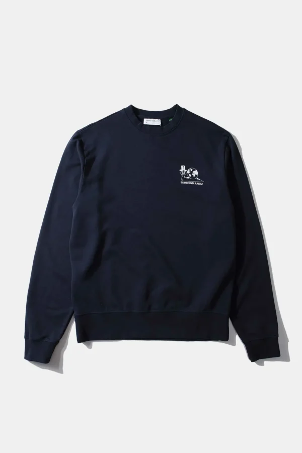 Edmmond Studios Slow Rythms Sw Plain Navy | Men Sweatshirts