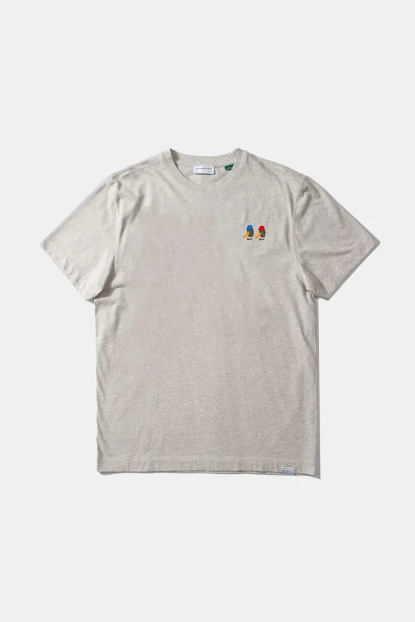 Edmmond Studios Special Duck Plain Grey Melange | Men T-Shirts