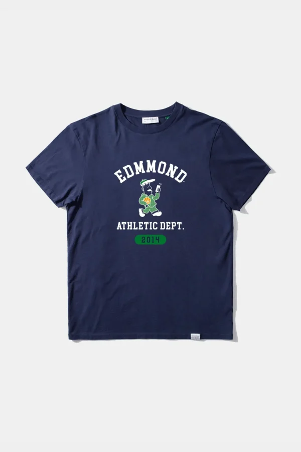 Edmmond Studios Sporting Goods Plain Navy | Men T-Shirts